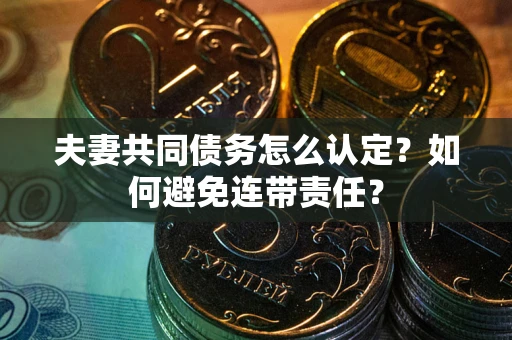 济南夫妻共同债务怎么认定？如何避免连带责任？