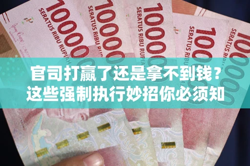 济南官司打赢了还是拿不到钱？这些强制执行妙招你必须知道