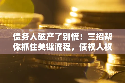 济南债务人破产了别慌！三招帮你抓住关键流程，债权人权益不再缩水