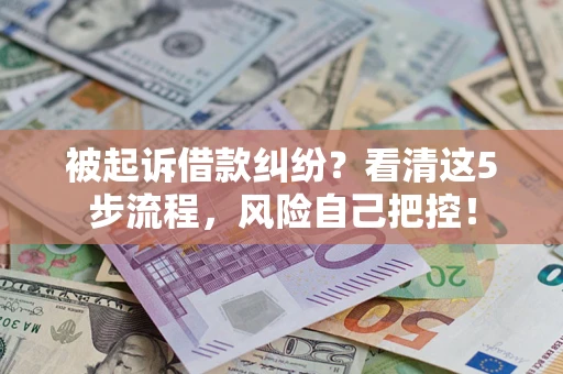 济南被起诉借款纠纷？看清这5步流程，风险自己把控！
