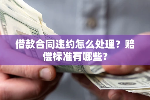 济南借款合同违约怎么处理？赔偿标准有哪些？